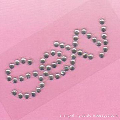 Sexy diamond/jewelry body tattoo stickers, made of non-toxic crystal/rhinestones